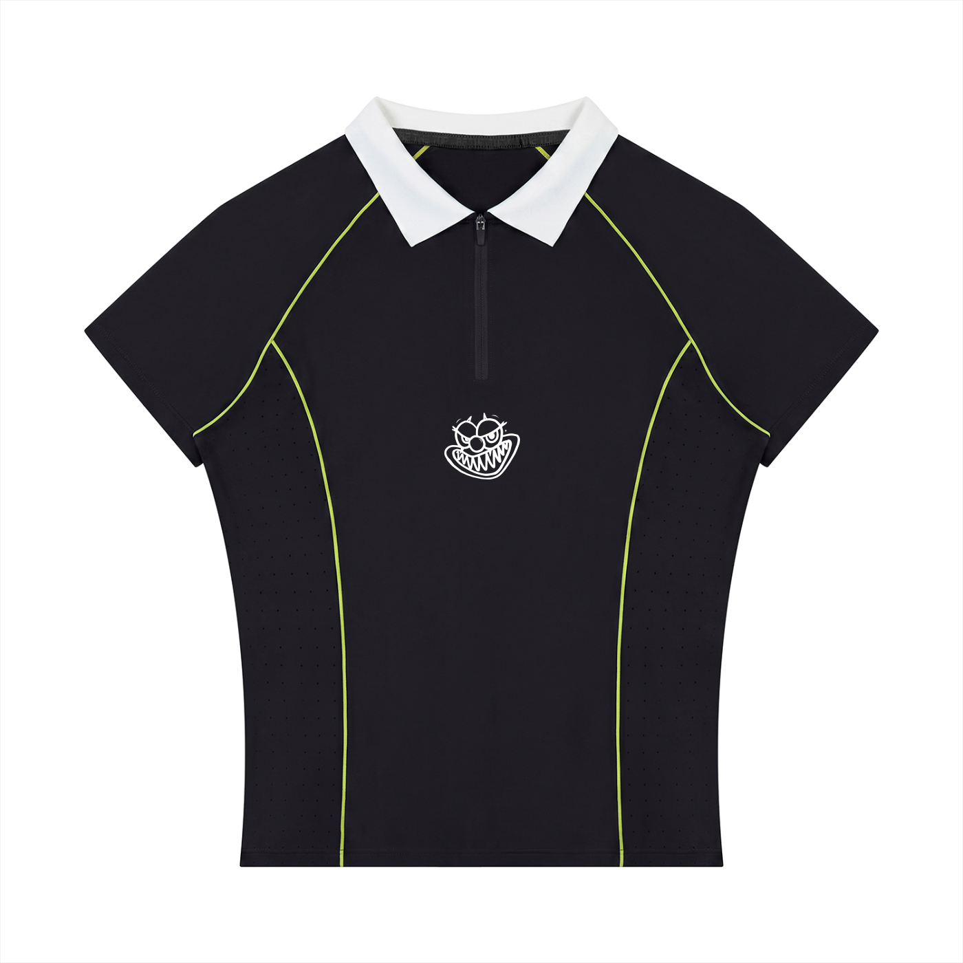 Women’s Slim Fit Quarter-Zip Polo Shirt