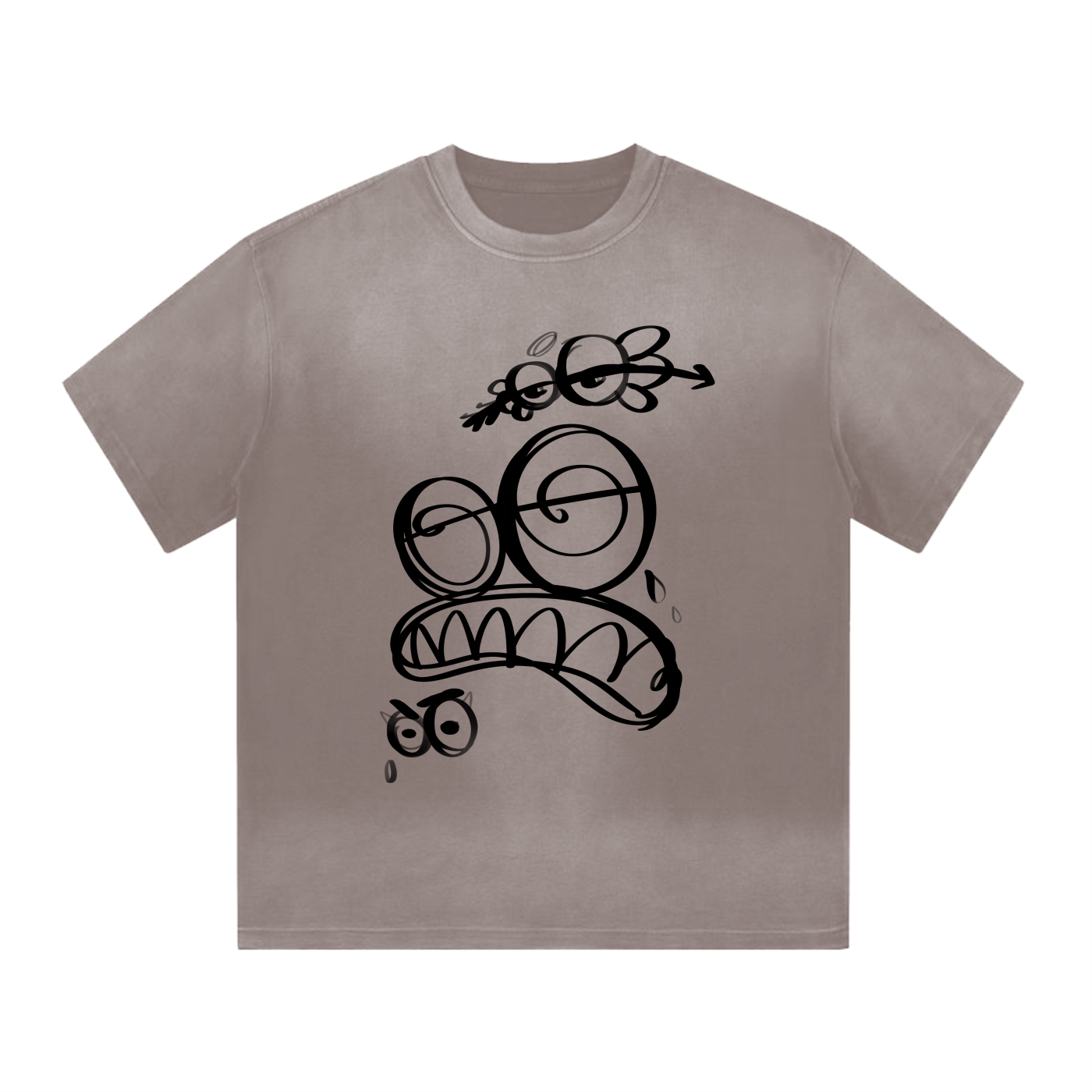 No Love Gradient Washed Tee