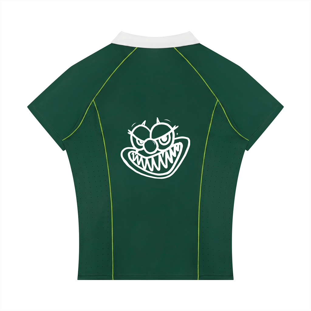 Women’s Slim Fit Quarter-Zip Polo Shirt