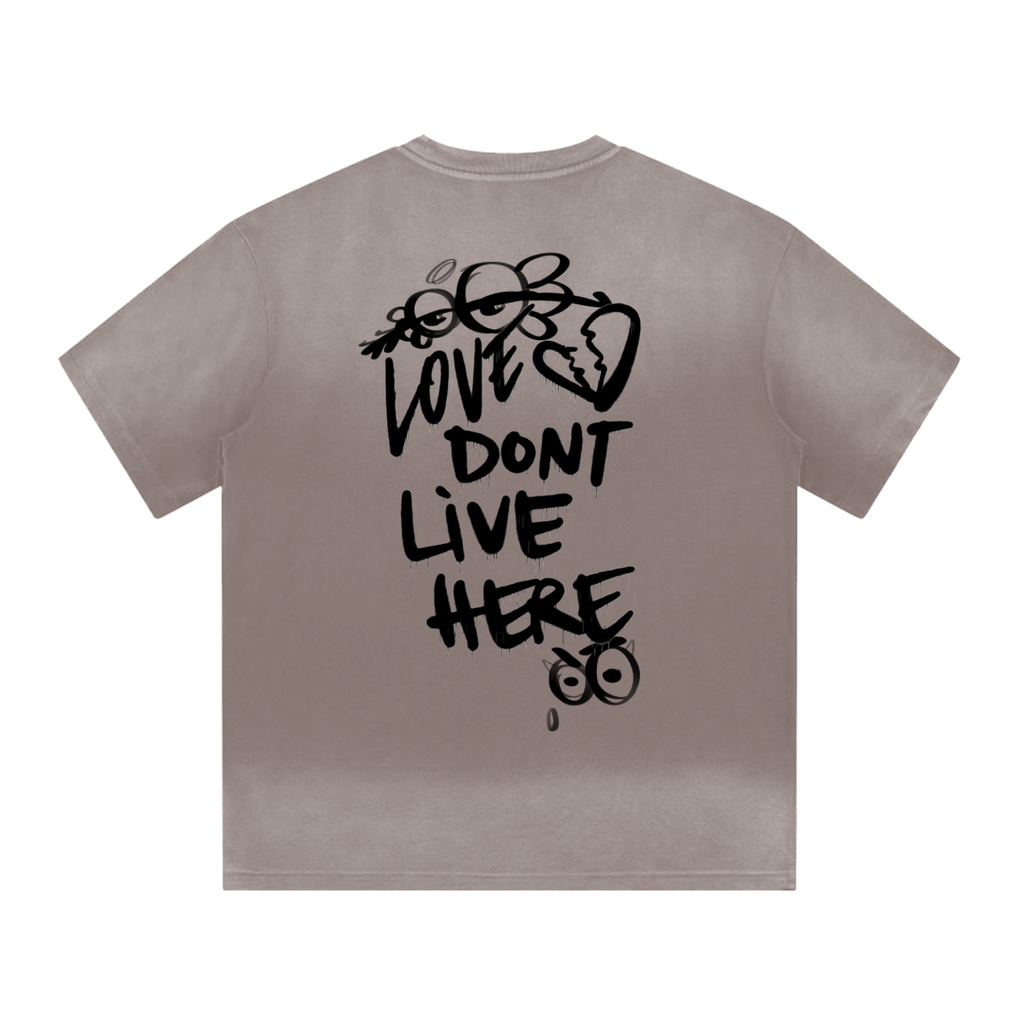 No Love Gradient Washed Tee