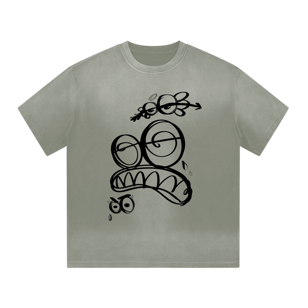 No Love Gradient Washed Tee