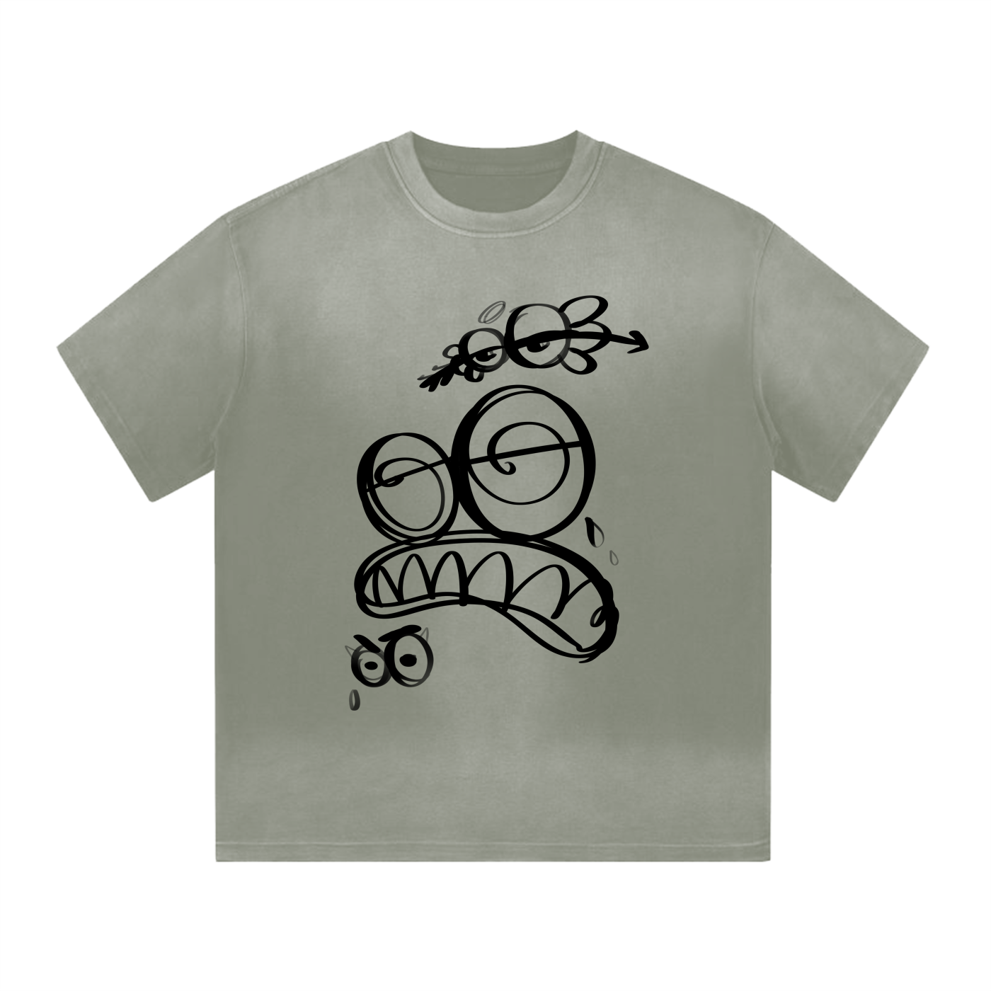 No Love Gradient Washed Tee
