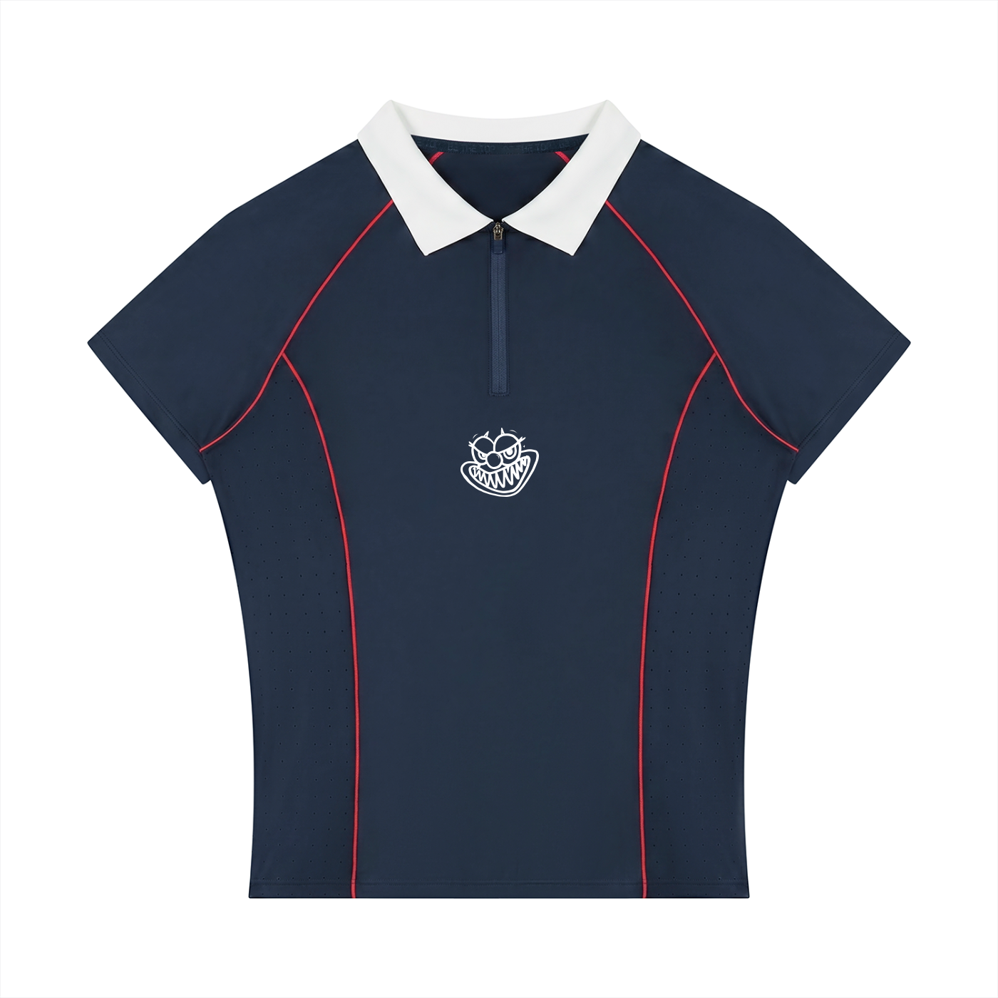 Women’s Slim Fit Quarter-Zip Polo Shirt