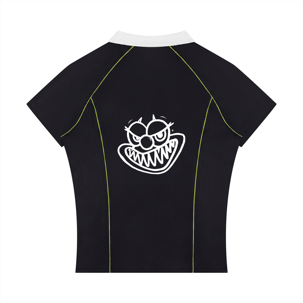 Women’s Slim Fit Quarter-Zip Polo Shirt