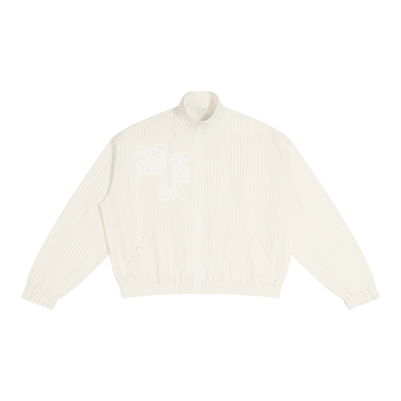 Unisex Striped Full-Zip Track Jacket