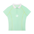 Women’s Slim Fit Quarter-Zip Polo Shirt
