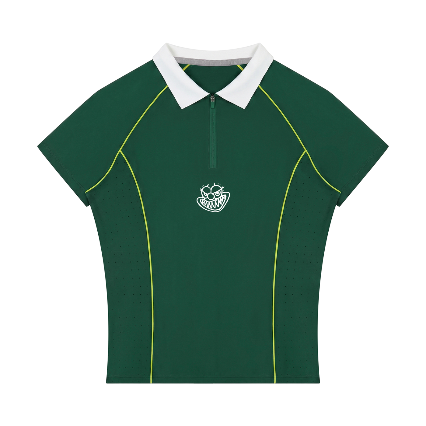 Women’s Slim Fit Quarter-Zip Polo Shirt